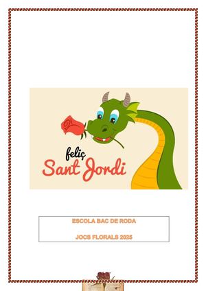 Jocs Florals  Sant Jordi 2025