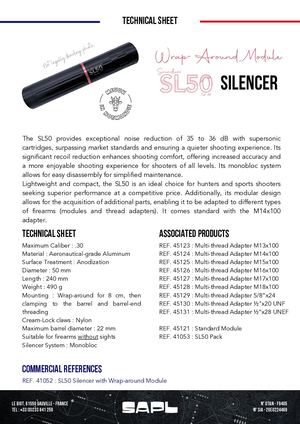 Calaméo - US_ Silencer Sl50 Wrap Around