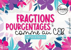 Fractions Et Pourcentages Comme Au Ceb Càt Géantes
