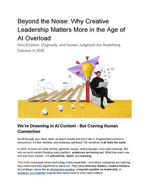 Calaméo - Beyond the Noise: Why Creative Leadership Matters More in the ...