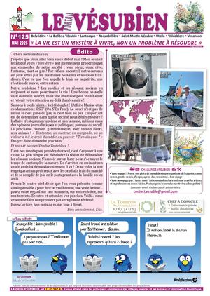 MAI 2025 - LE portail VESUBIEN n°125. Journal gratuit de la Vésubie & Valdeblore - 06450 - Alpes Maritimes