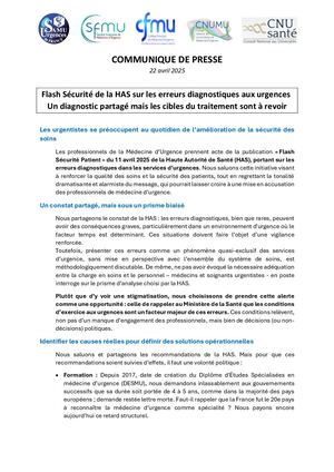 Cp 2025 04 22 Réponse Has Erreurs Diagnostiques Urgences