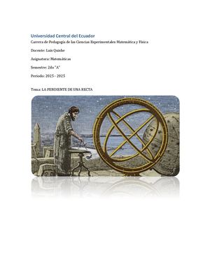 Pendiente De Una Recta