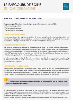 Le Parcours De Soin En Oncologie