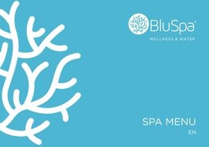Bluspa Jupiter Spa Menu - Lisboa EN