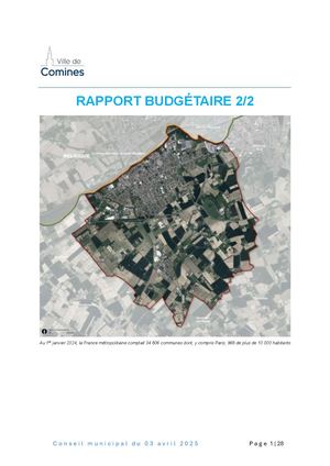 Rapport Budgétaire 2 - BP 2025