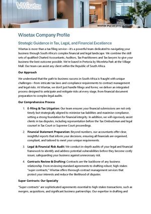 Wisetax Profile