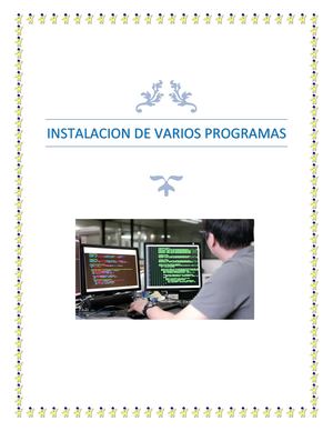 Manual sobre Instalación de programas varios (Office, Photoshop, Corel)
