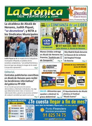 La Crónica de Alcalá, Abril 2025