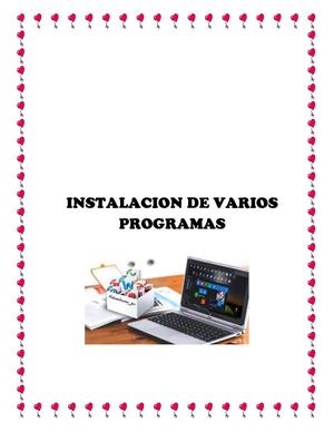 Instalación de programas varios