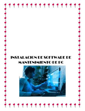 Instalación de software de mantenimiento de PC