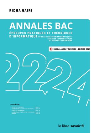 Annales Bac - édition 2025 - Isbn 9789938797305