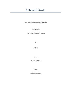 Resumen El Renacimiento Com