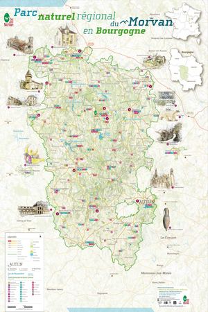 Carte touristique du Morvan