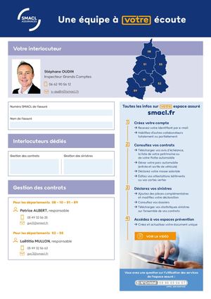 Fiche Contact Inspecteur Stephane Oudin Smacl 2025