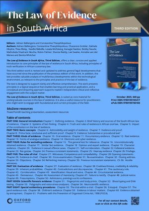 Law Of Evidence 3e_frontlist