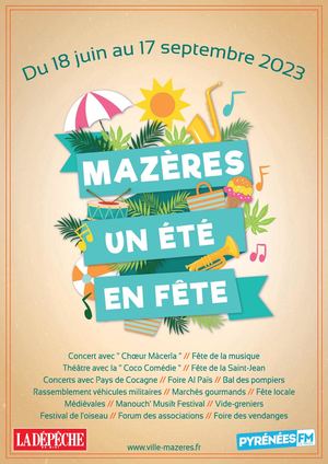 Plaquette 2023 « Mazères, un été en fête »