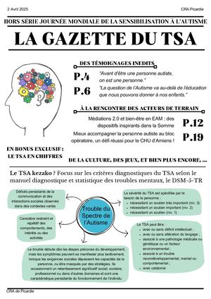 [HS] Gazette du TSA N°1