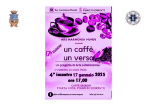 Terzo incontro 17 gennaio 2025 7° ed.Un caffè un verso Gennaio 2025