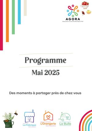 Programme Mai 2025 - AGORA