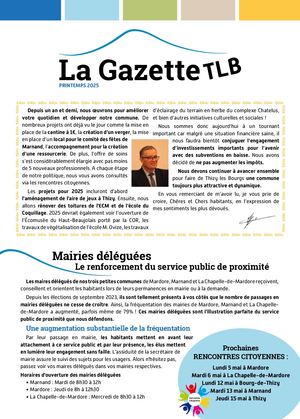 Gazette Thizy les Bourgs Printemps 2025