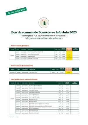 Bon De Commande Juin 2025