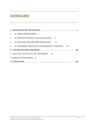 Environnement Déchets 2019
