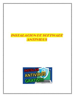 Instalación de software antivirus