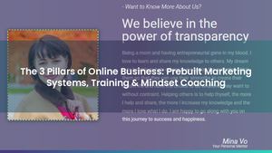 The 3 Pillars of Online Business: Prebuilt Marketing Systems, Training & Mindset Coaching