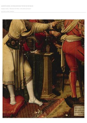 GASPAR GODOS. UN DESCONOCIDO PINTOR DE RETABLOS. GASPAR GODOS-MAESTRO DE ALCIRA ¿UNA ÚNICA PERSONA?