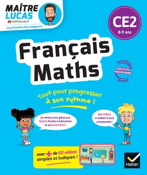 Français et Maths CE2 - Nouveau programme - Cahier de soutien avec des vidéos