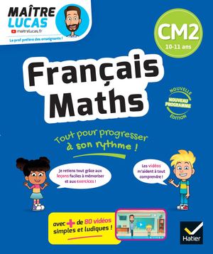 Français et Maths CM2  - Nouveau programme - Cahier de soutien avec des vidéos