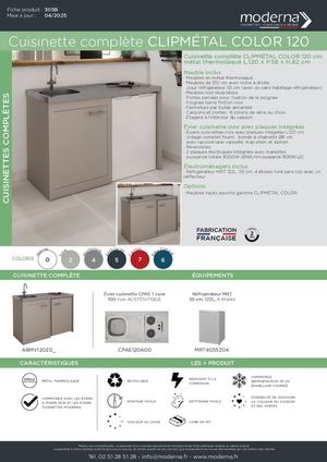 305B Cuisinette Complete Clipmetal Color 120 2025