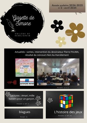 La Gazette de Simone - avril 2025