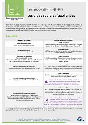 Les Essentiels Rgpd Aides Facultatives