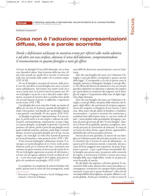 FOCUS_INF L’adozione Nazionale E Internazionale 6 2010