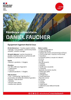 Fiche Daniel Faucher - Équipement Bed & Crous
