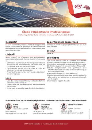 Fiche Opportunite Photovoltaïque