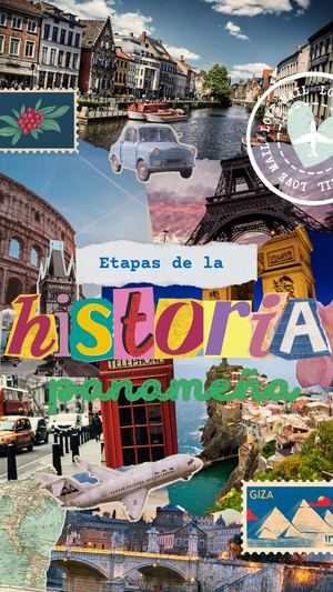 Historia De Instagram Viaje Collage De Fotos Papel Recortes Colorido Pdf