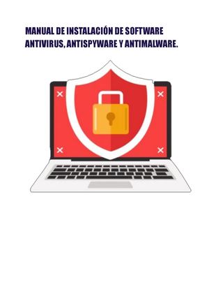 Manual De Instalación De Software Antivirus, Antispyware Y Antimalware