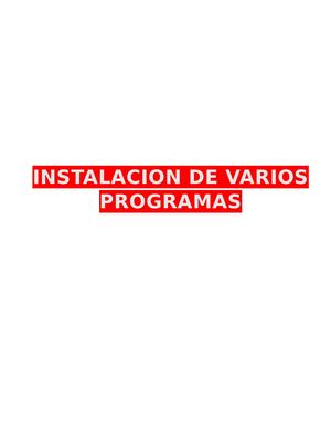 Manual 2 instalación de aplicaciones relacionadas con el hardware