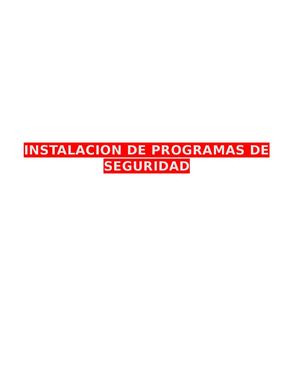 Manual 5 instalación de programas de seguridad