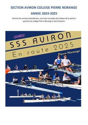 Blog Section Aviron College Pierre Norange