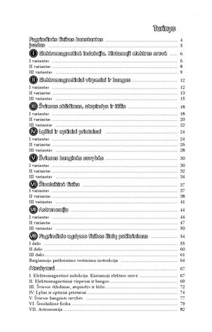 Fizikos diferencijuotos užduotys 10 klasei
