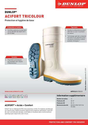 DUNLOP BOTTES ACIFORT SS EMBOUT