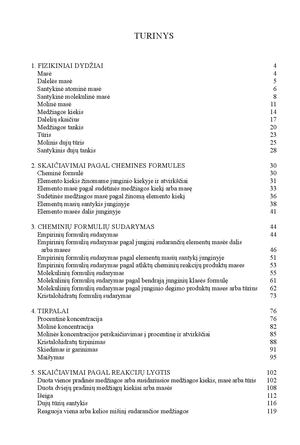 Chemija. Uždavinių sprendimas