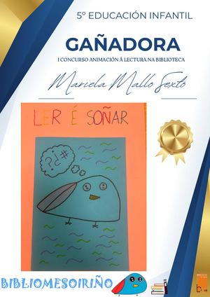 I CONCURSO ANIMACIÓN Á LECTURA