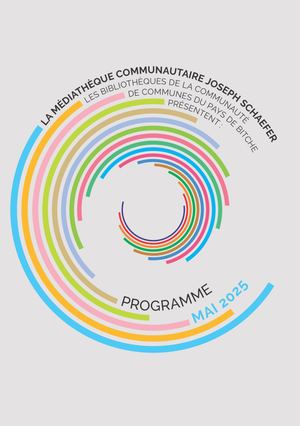 Programme Mai 2025 / Médiathèque communautaire Joseph Schaefer