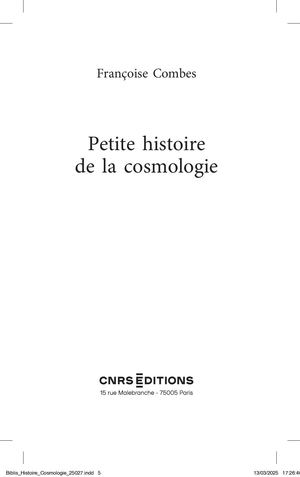 Petite Histoire De La Cosmologie