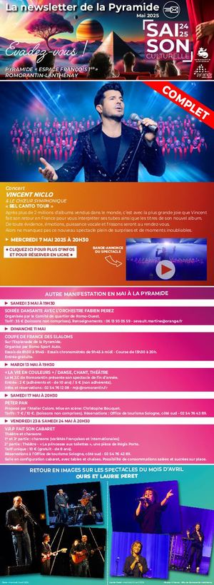 La newsletter de la Pyramide - Mai 2025